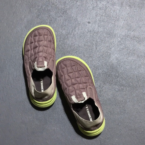 Merrell Brown and Green Slippers with Cushioned Soles - Picture 1 of 3